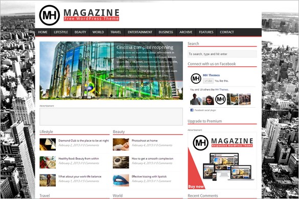 MH Magazine WordPress theme