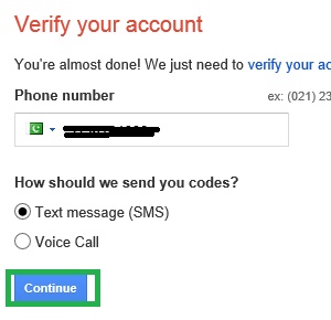Verify gmail account