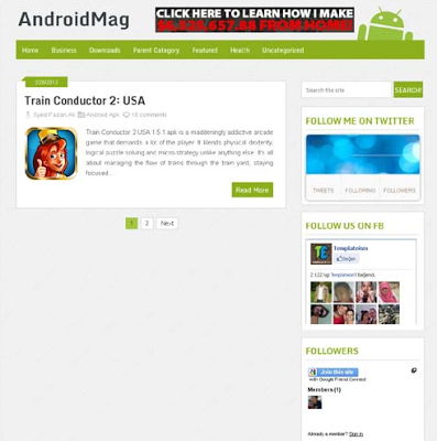 AndroidMag Blogger Template