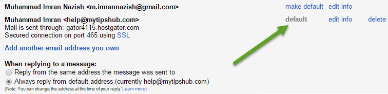 Make-Default-Mailing-address
