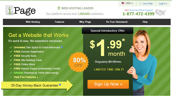iPage cheapest web hosting