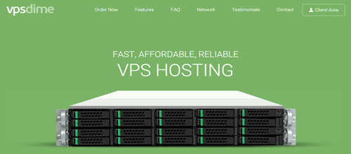 VPSDime Cloud VPS homepage