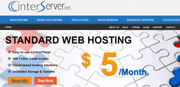 InterServer best wordpress hosting