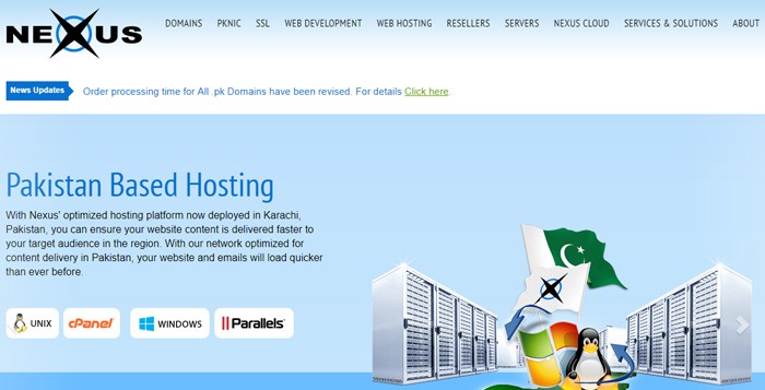 Nexus Web Hosting in Pakistan