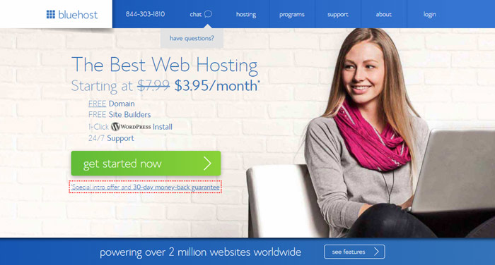 bluehost best cpanel web hosting