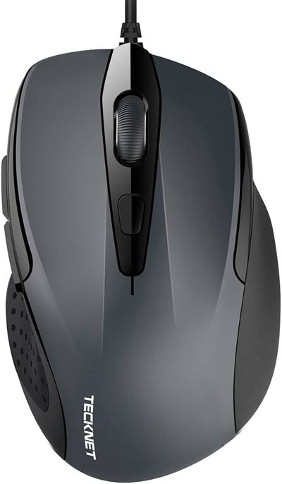 TECKNET 6-Button USB Wired Mouse for CAD software