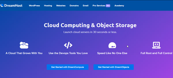 DreamHost best cloud hosting
