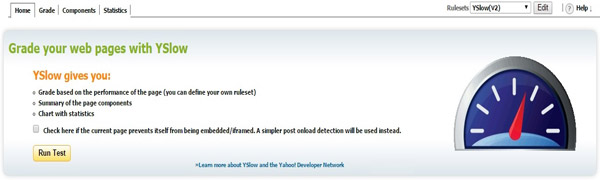 YSlow Website Speed Test