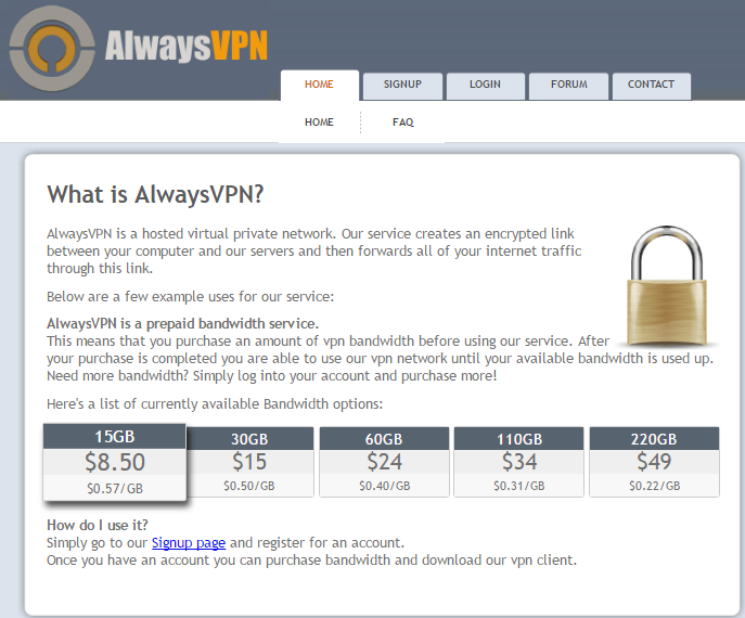 AlwaysVPN programs like hotspot shield