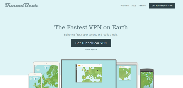 TunnelBear hotspot shield alternative 2018-2019