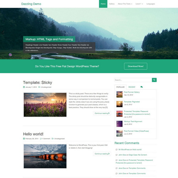 Dazzling WordPress Theme