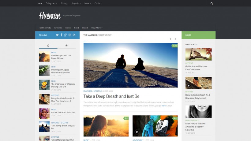 Hueman wordpress theme