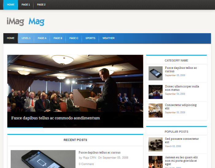 Imag Mag wp theme