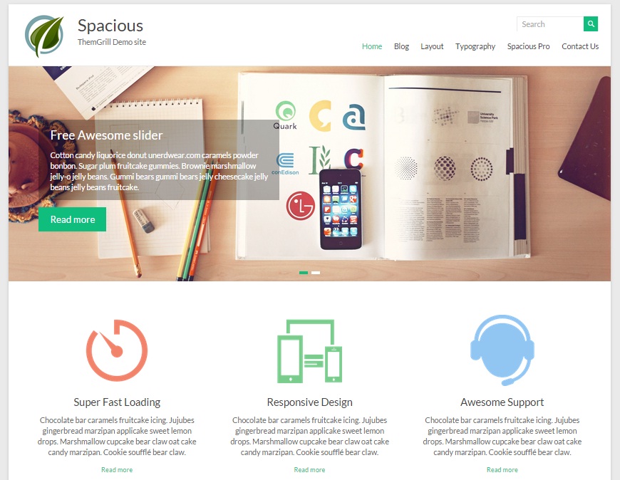 Spacious WordPress Theme