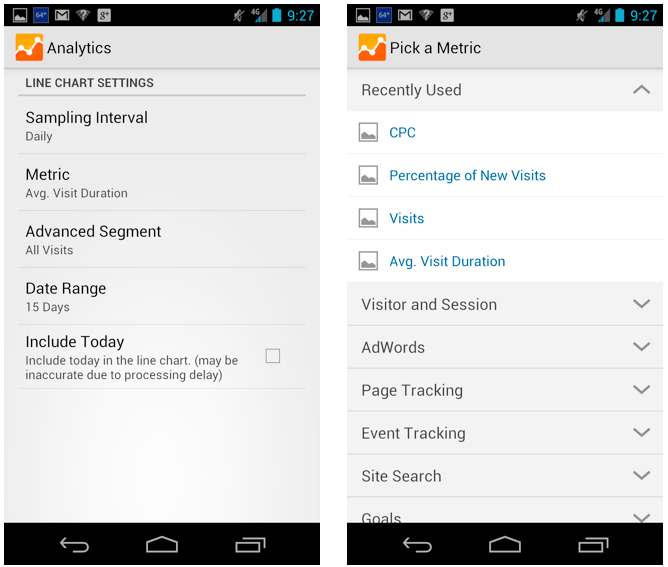 GA Android blogging Apps