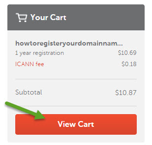buy domain name Cart NameCheap
