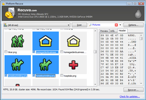 Recuva Data Recovery Tool