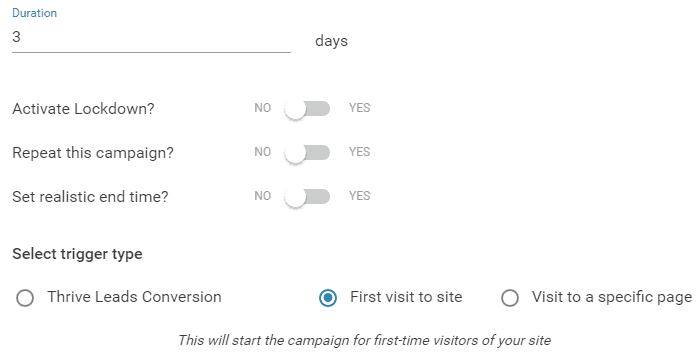 Ever Green Campaign Options