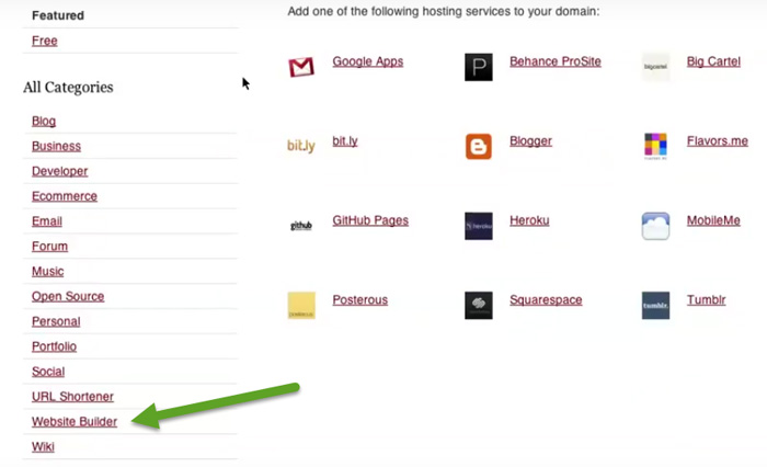 Adding Website Builder in IWantMyName