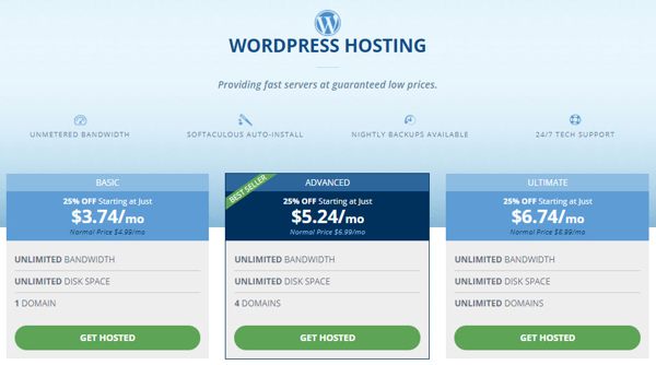 wordpress hosting hostwinds plan