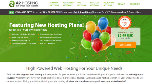 a2hosting cheap ssd cpanel hosting